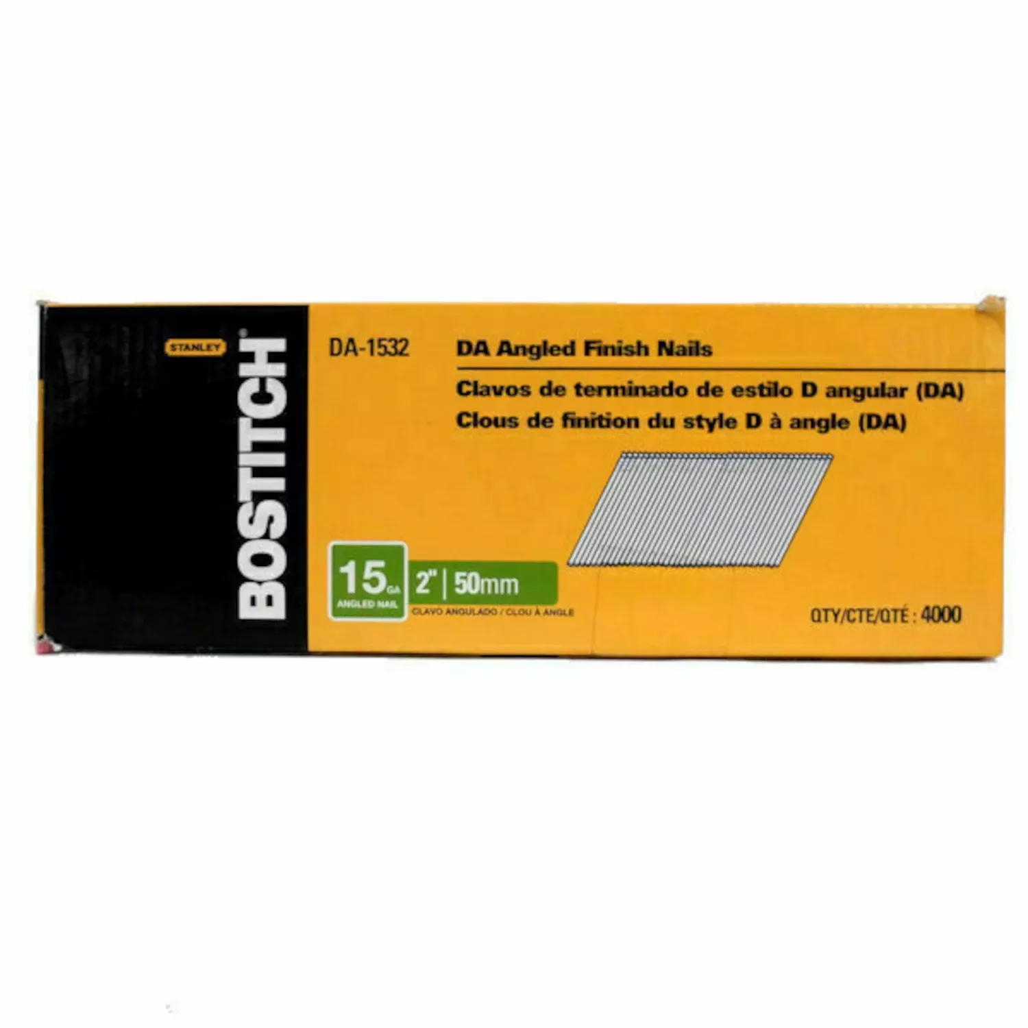 2 In. L X 15 Ga. Angled Strip Coated Finish Nails 4000 Pk