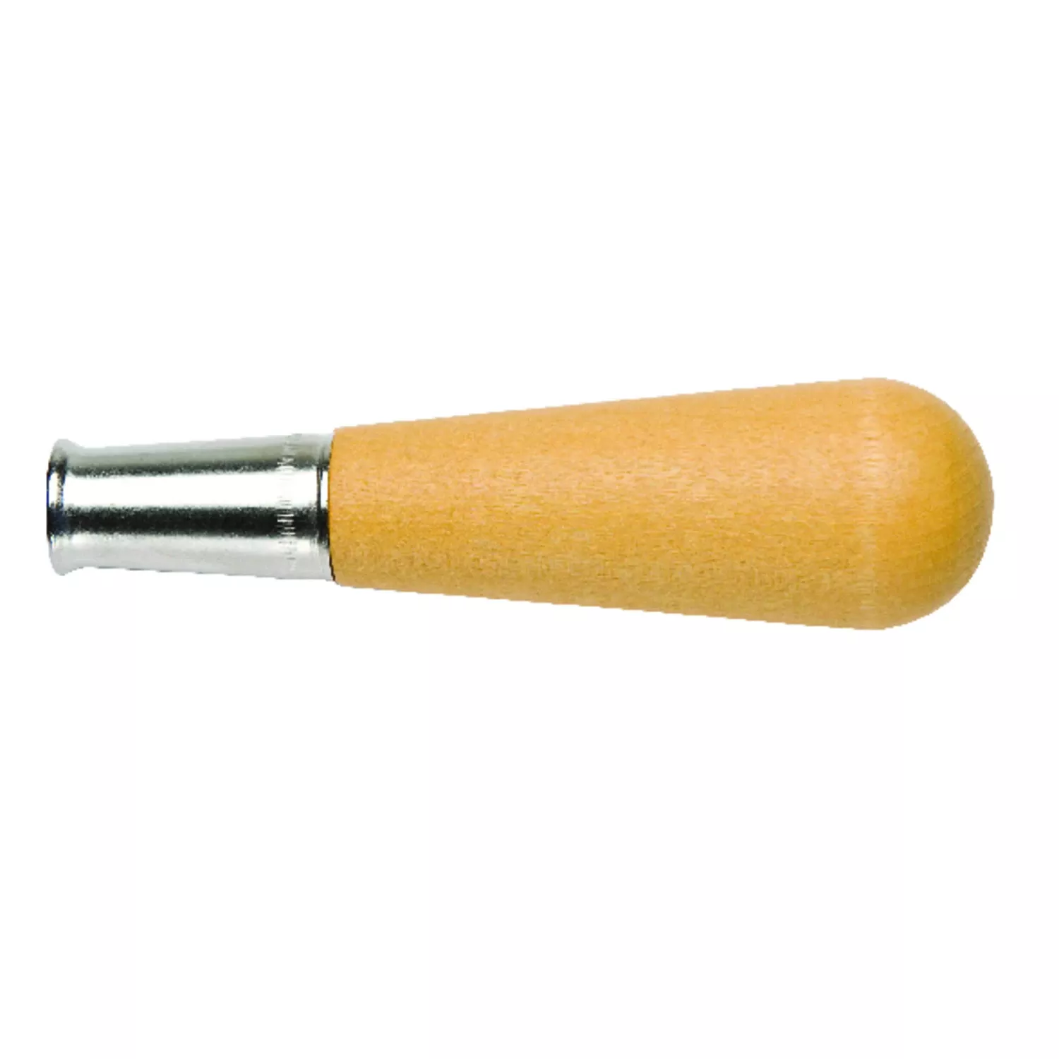 3-3/4 In. L X 2 In. W Wood File Handle With Nickel-plated Ferrule
