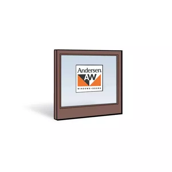 Andersen 2432 Lower Sash with Terratone Exterior and Natural Pine Interior with Low-E4 Glass