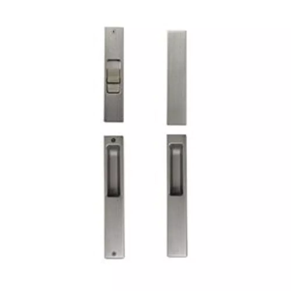 Andersen A-Series Gliding Patio Door Non-Keyed Lock Flush Mount Hardware Set – Satin Nickel