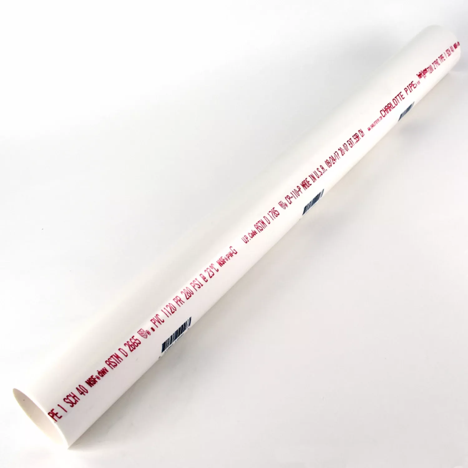 Schedule 40 PVC DWV Pipe, 2-In. X 2-Ft.