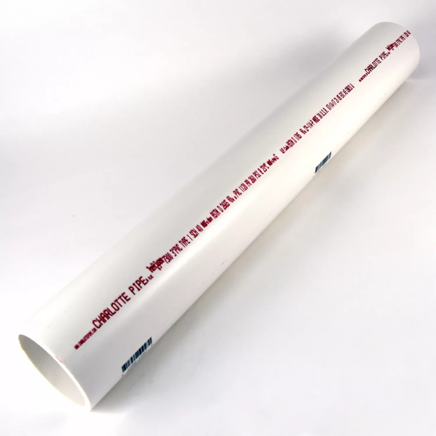 Schedule 40 PVC DWV Pipe, 3-In. X 2-Ft.