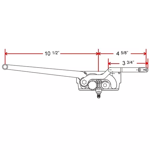 Truth Hardware “Entrygard” Dual Arm Operator – Shorter Link – (Left Hand)