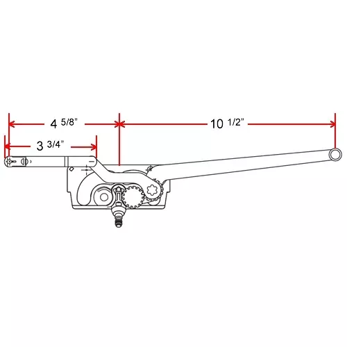 Truth Hardware “Entrygard” Dual Arm Operator – Shorter Link – (Right Hand)