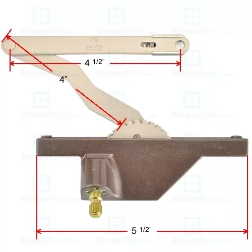 Truth Hardware "Rear Mount" Dyad Split Arm Operator (Left Hand)