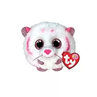TY PUFFIES PINK/WHT TIGER