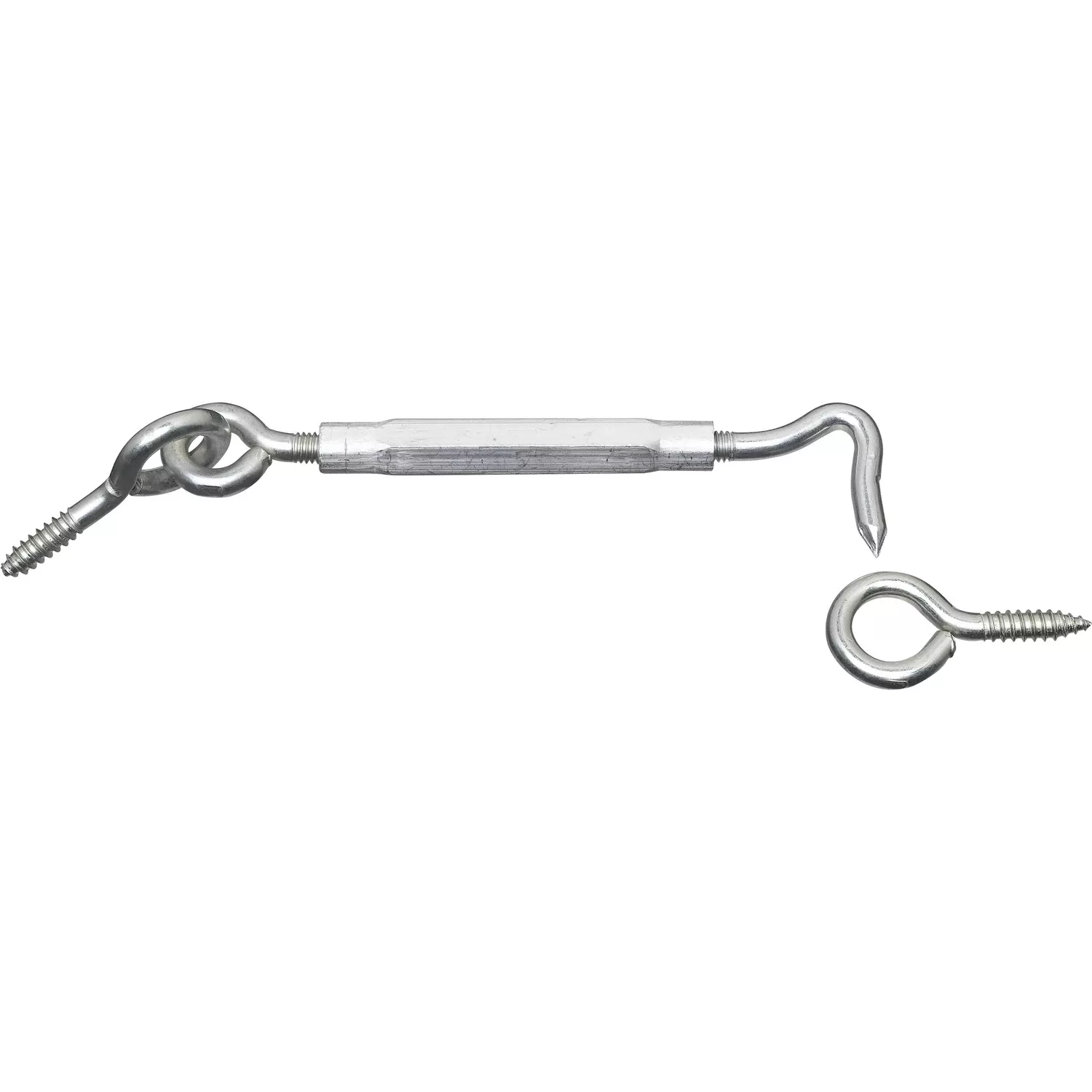 Zinc Turnbuckle Gate Hook, 3/8 X 11 In.
